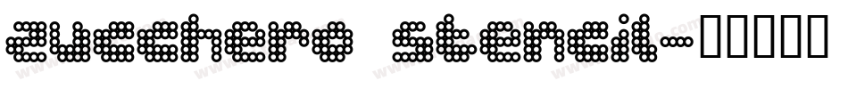 Zucchero Stencil字体转换